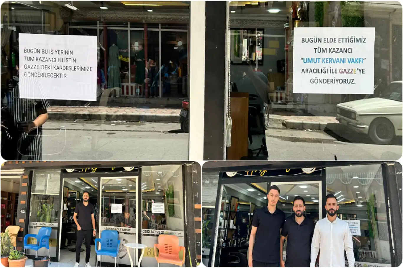 Hataylı kuaförler günlük gelirlerini Gazze'ye bağışlıyor