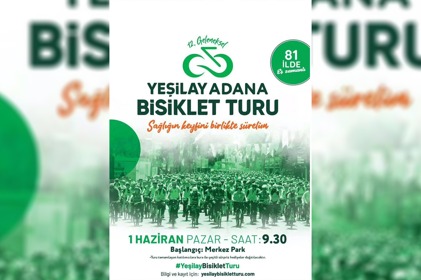 Yeşilay'dan Adana’da "Bisiklet Turu" etkinliği Yeşilay'dan Adana’da "Bisiklet Turu" etkinliği