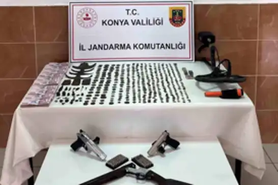 Konya'da tarihi eser operasyonu: 2 gözaltı