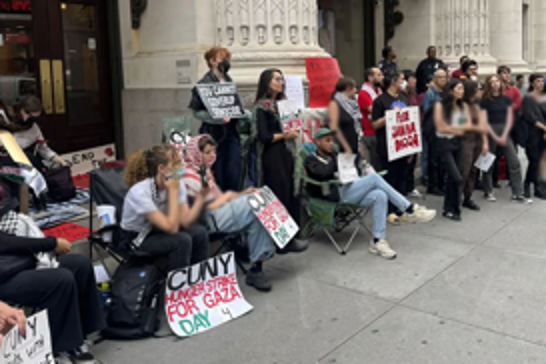 CUNY hunger strike enters day four in defiant solidarity with Gaza