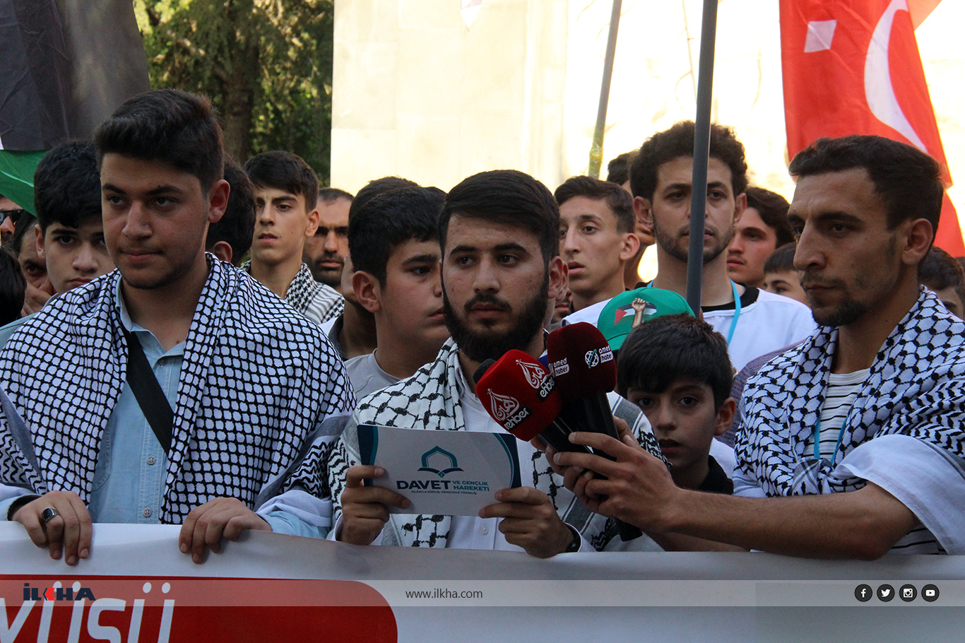 Youth in Diyarbakır rally for Gaza, condemn ongoing Israeli aggression