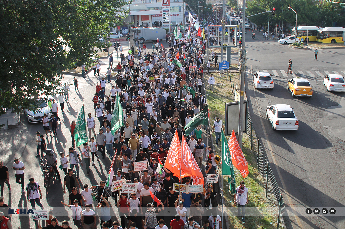 Youth in Diyarbakır rally for Gaza, condemn ongoing Israeli aggression