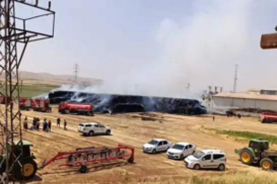 Şanlıurfa'daki samanlık yangını kontrol altına alındı