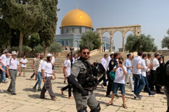 Al-Aqsa defiled again as settlers conduct rituals at its sacred gates