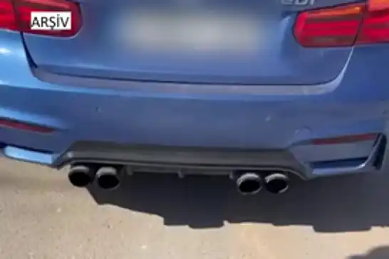 Gaziantep'te 32 araca abart egzoz ve modifiye cezası