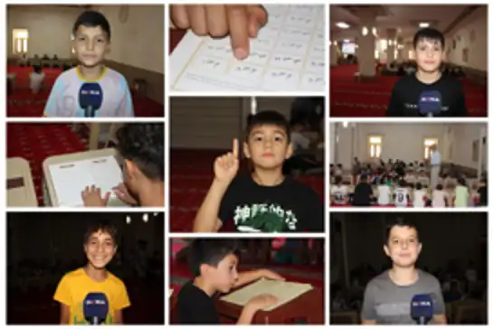 Kur’an kursuna katılan çocuklar: Allah’ın evinde Kur’an öğrenmek çok güzel bir his