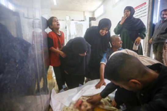 Seven killed as Israel bombs displaced Palestinians in Gaza