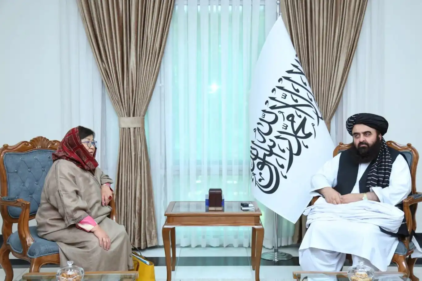 Afghan FM Muttaqi meets UNAMA Chief Roza Otunbayeva in Kabul Afghan FM Muttaqi meets UNAMA Chief Roza Otunbayeva in Kabul