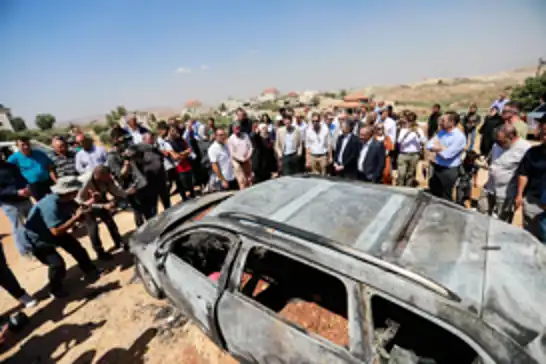 AB ve diplomatlar Kafr Malik'te: İşgalcilerin saldırısı açık bir terör
