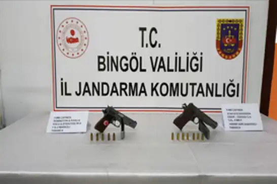 Bingöl'de silah operasyonu: 2 gözaltı
