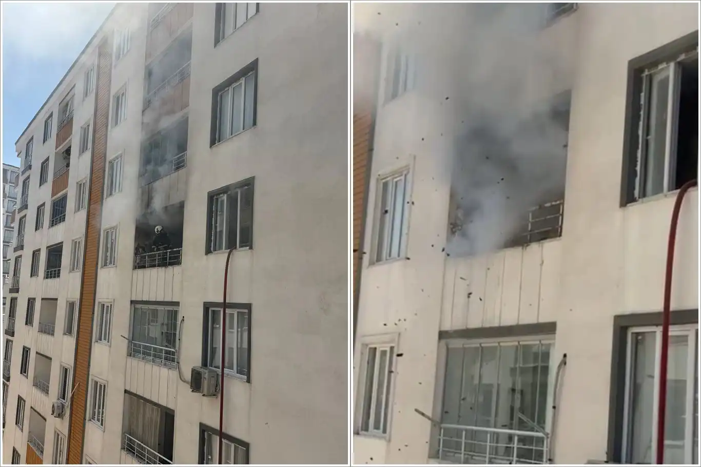 Batman'da apartman dairesinde yangın paniği Batman'da apartman dairesinde yangın paniği
