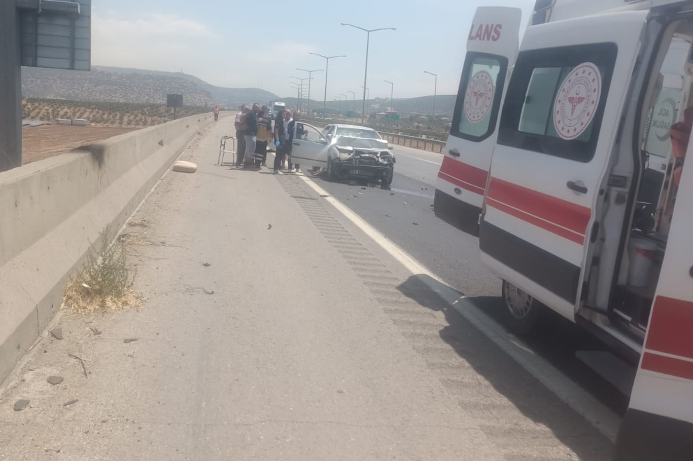 Gaziantep'te trafik kazası: Bir yaralı Gaziantep'te trafik kazası: Bir yaralı