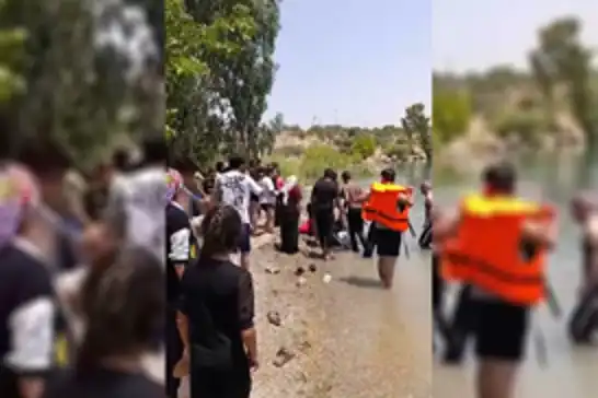 Şanlıurfa’da Fırat Nehri'ne giren iki kız kardeşten biri hayatını kaybetti