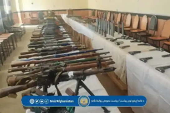 Afghan police seize large cache of weapons, ammunition in Ghazni