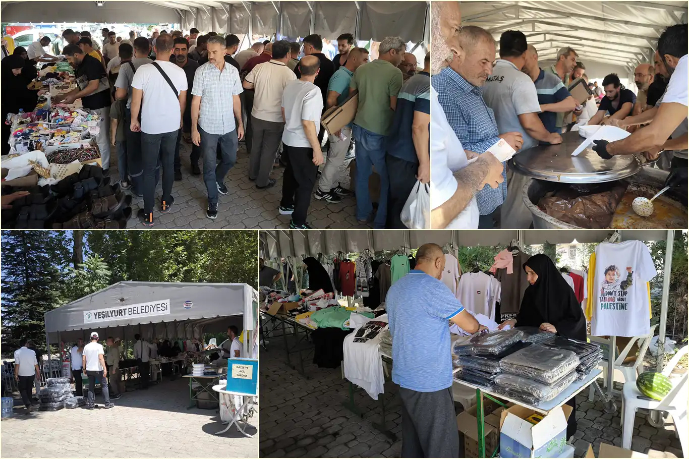 Gazze'ye yardım kermesine yoğun ilgi Gazze'ye yardım kermesine yoğun ilgi