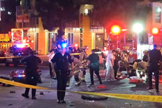 United States: 30 injured as car plows into nightclub queue in Los Angeles