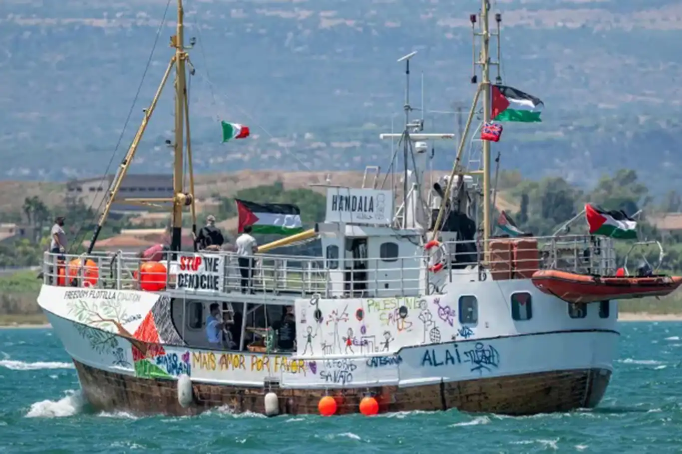 Handala sails from Italy to challenge Gaza blockade Handala sails from Italy to challenge Gaza blockade