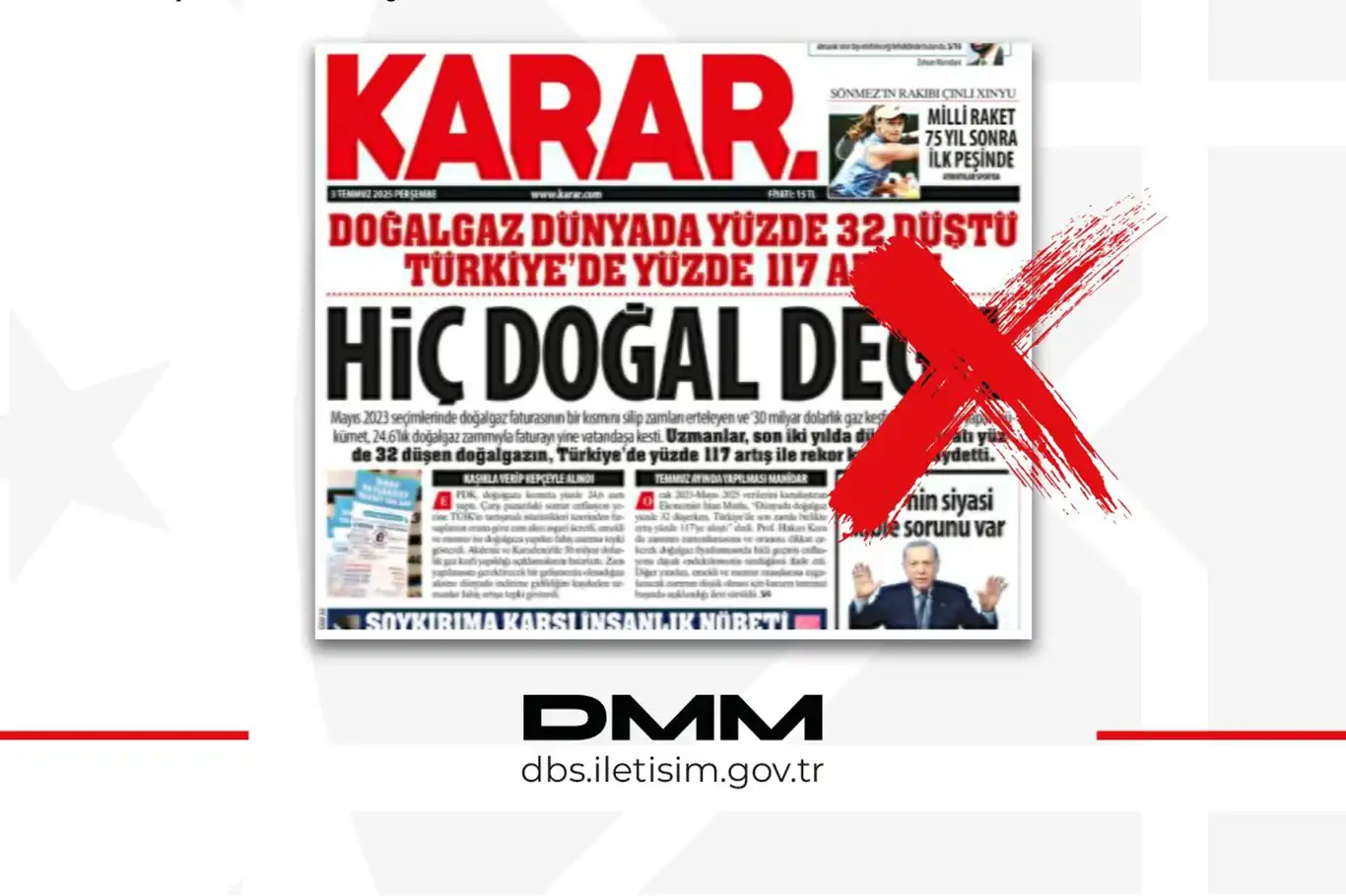 DMM'den "doğalgaz fiyatları" hakkındaki kıyaslara açıklama DMM'den "doğalgaz fiyatları" hakkındaki kıyaslara açıklama