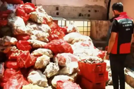 Adana'da ruhsatsız işletmede tonlarca hayvansal gıda ele geçirildi