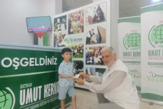 Minik yürekten Filistin'e büyük destek