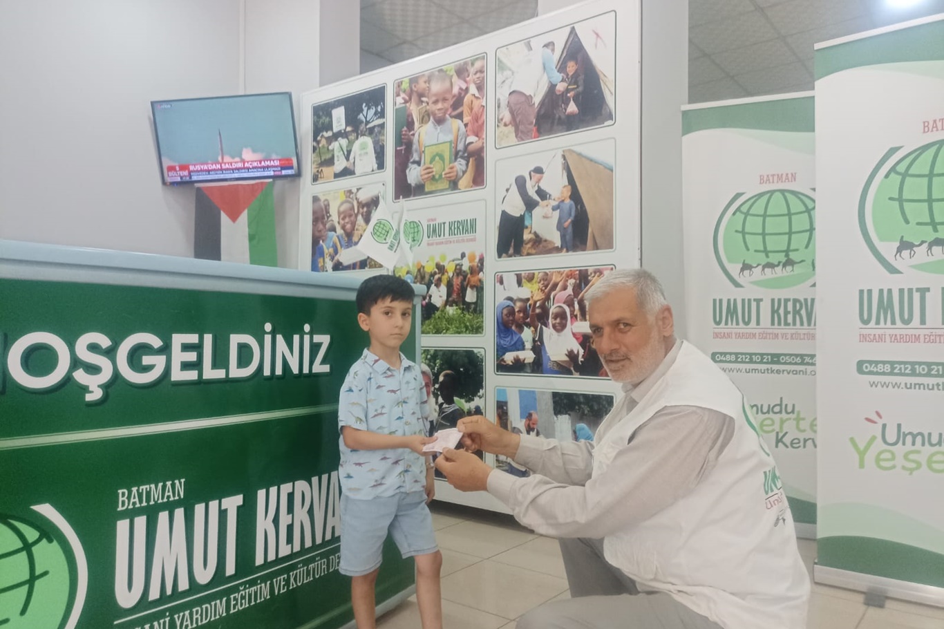 Minik yürekten Filistin'e büyük destek Minik yürekten Filistin'e büyük destek
