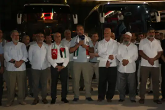 Şanlıurfa’dan "Gazze İçin İnsani Koridor" yürüyüşüne destek konvoyu yola çıktı