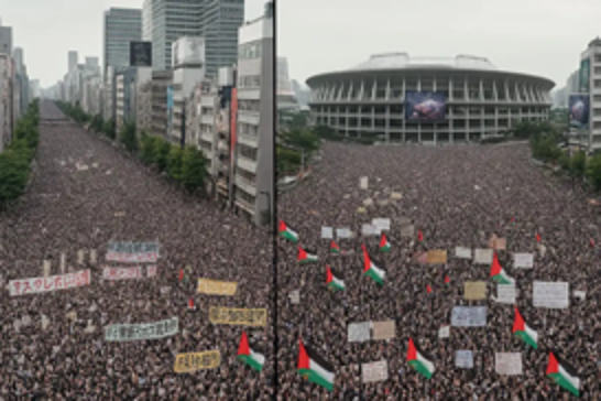 Tokyo’s heart beats for Gaza: Thousands rally against genocide