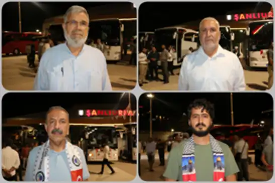 “Anadolu’dan Meclis'e, Meclis'ten Gazze’ye, Gazze'ye İnsani Koridor” yürüyüşüne Şanlıurfa'dan yoğun katılım