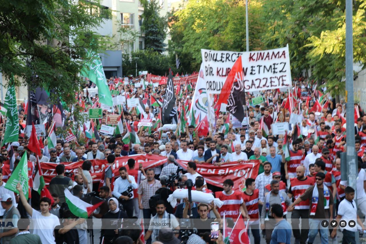 Tens of thousands in Ankara demand immediate humanitarian corridor to Gaza Tens of thousands in Ankara demand immediate humanitarian corridor to Gaza