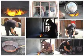 Kalaycı ustası Abak: Dışarıda hava 40-45, tezgah başında ise 100 derece hava sıcaklığında çalışıyoruz