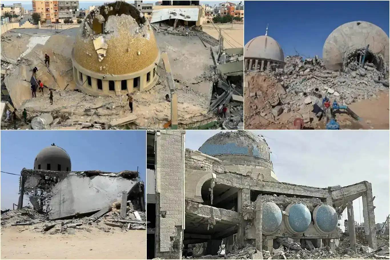 الاحتلال يدمر 1160 مسجداً و40 مقبرة في غزة الاحتلال يدمر 1160 مسجداً و40 مقبرة في غزة