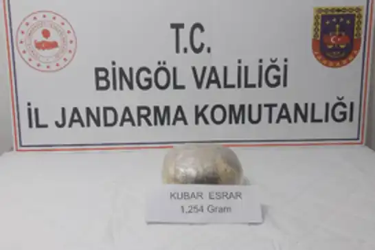 Bingöl’de 1 kilo 254 gram esrar ele geçirildi