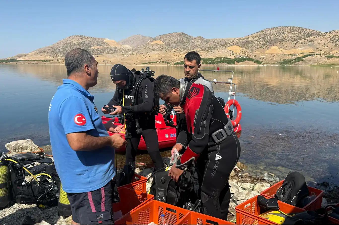 Malatya'da kayıp şahıs için barajda arama çalışması başlatıldı