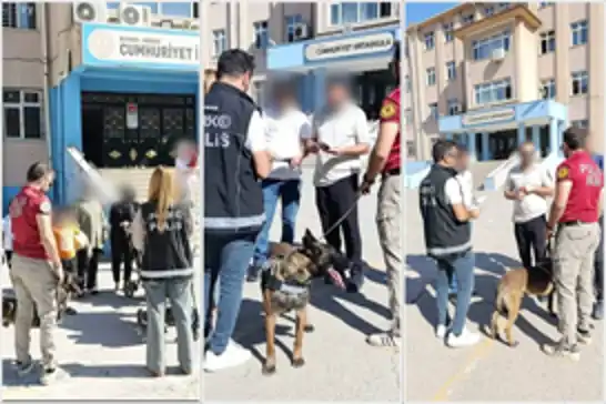 Batman'da okul çevrelerinde narkoalan uygulaması