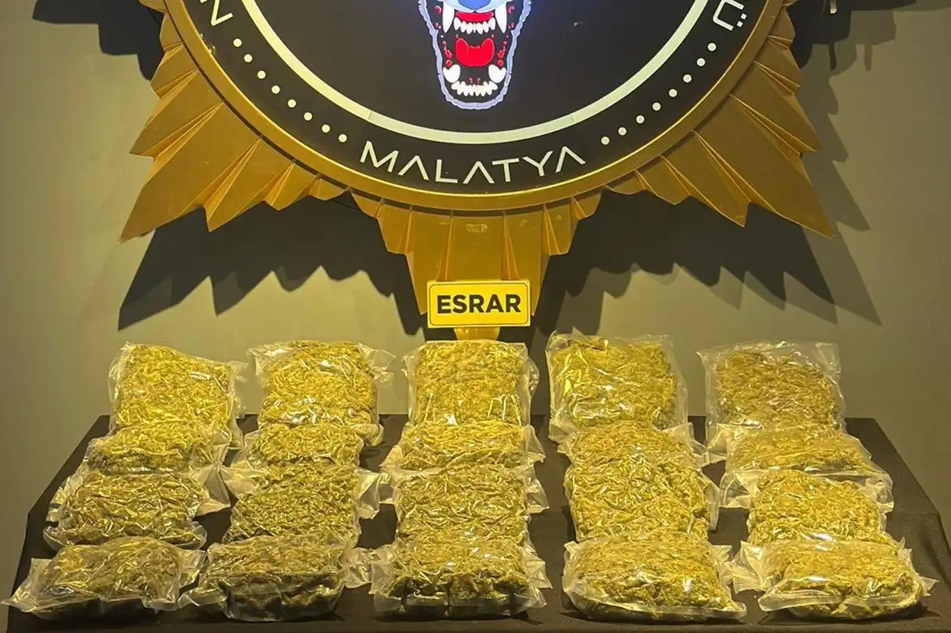 Malatya'da 12 kilo 800 gram esrar ele geçirildi Malatya'da 12 kilo 800 gram esrar ele geçirildi