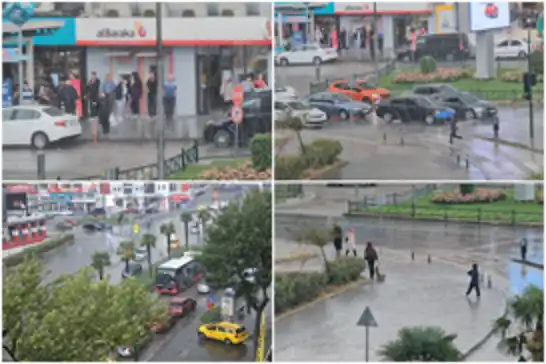 Bursa'da aniden bastıran sağanak yağış hayatı olumsuz etkiledi