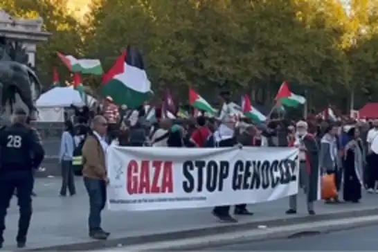 احتجاجات في باريس على الإبادة الجماعية في غزة
