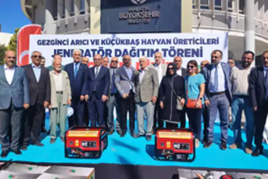 Malatya'da arı ve küçükbaş hayvan üreticilerine jeneratör ile sıvat desteği 