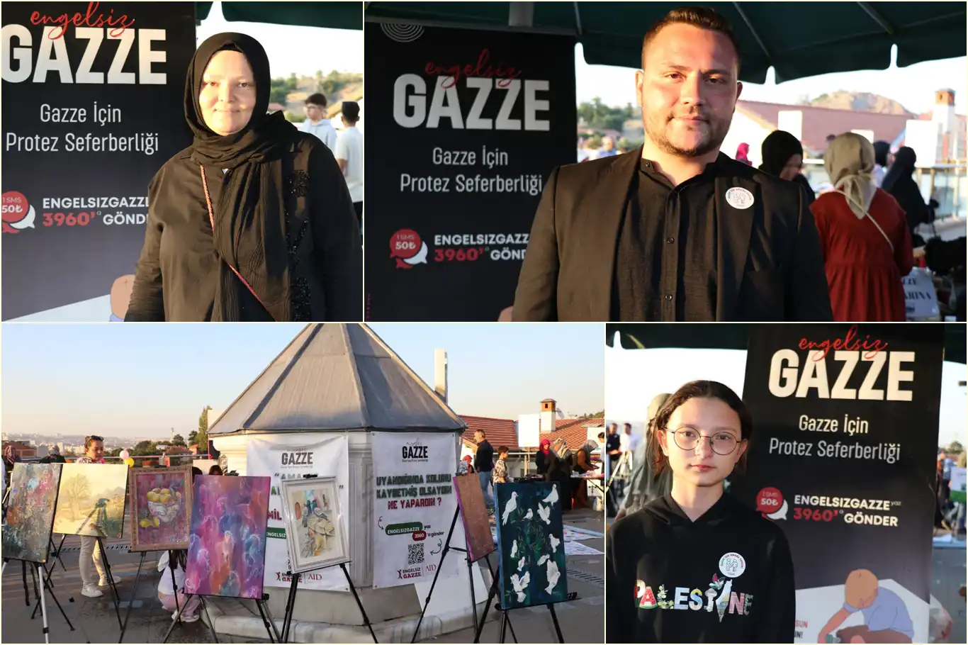 "Engelsiz Gazze" için sanatla dayanışma etkinliği düzenlendi