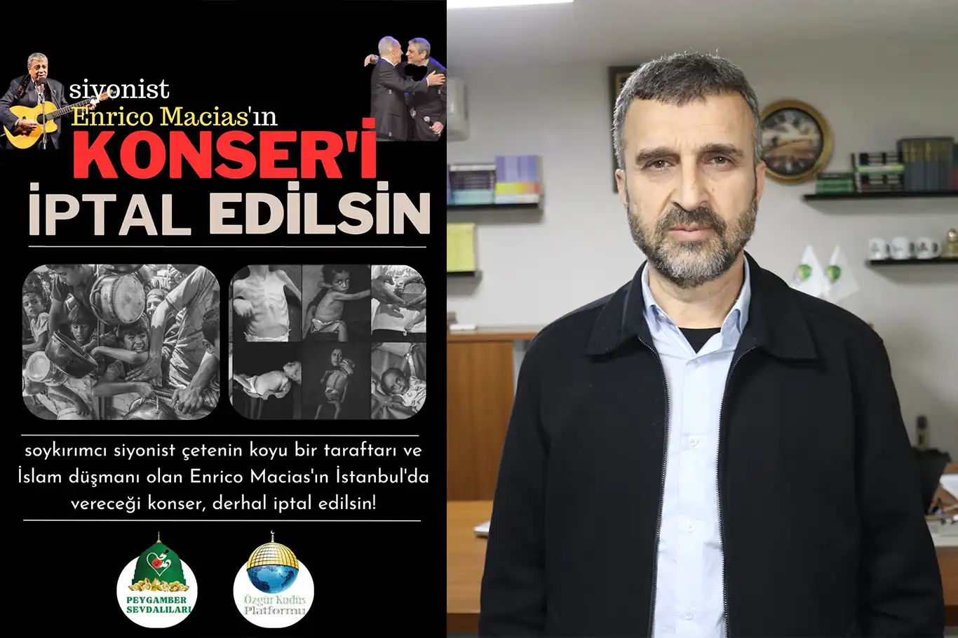 Peygamber Sevdalıları: Siyonist Enrico Macias konseri iptal edilsin Peygamber Sevdalıları: Siyonist Enrico Macias konseri iptal edilsin