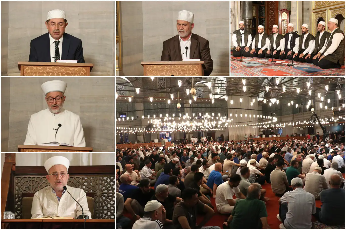 Mevlid Kandili Sultanahmet Camii'nde dualarla ihya edildi Mevlid Kandili Sultanahmet Camii'nde dualarla ihya edildi