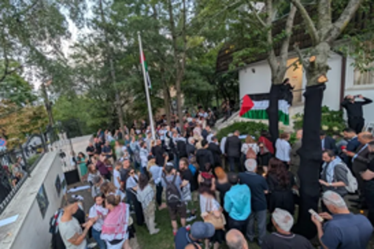 Gazze'de şehit olan çocuklar için Budapeşte'de anma töreni