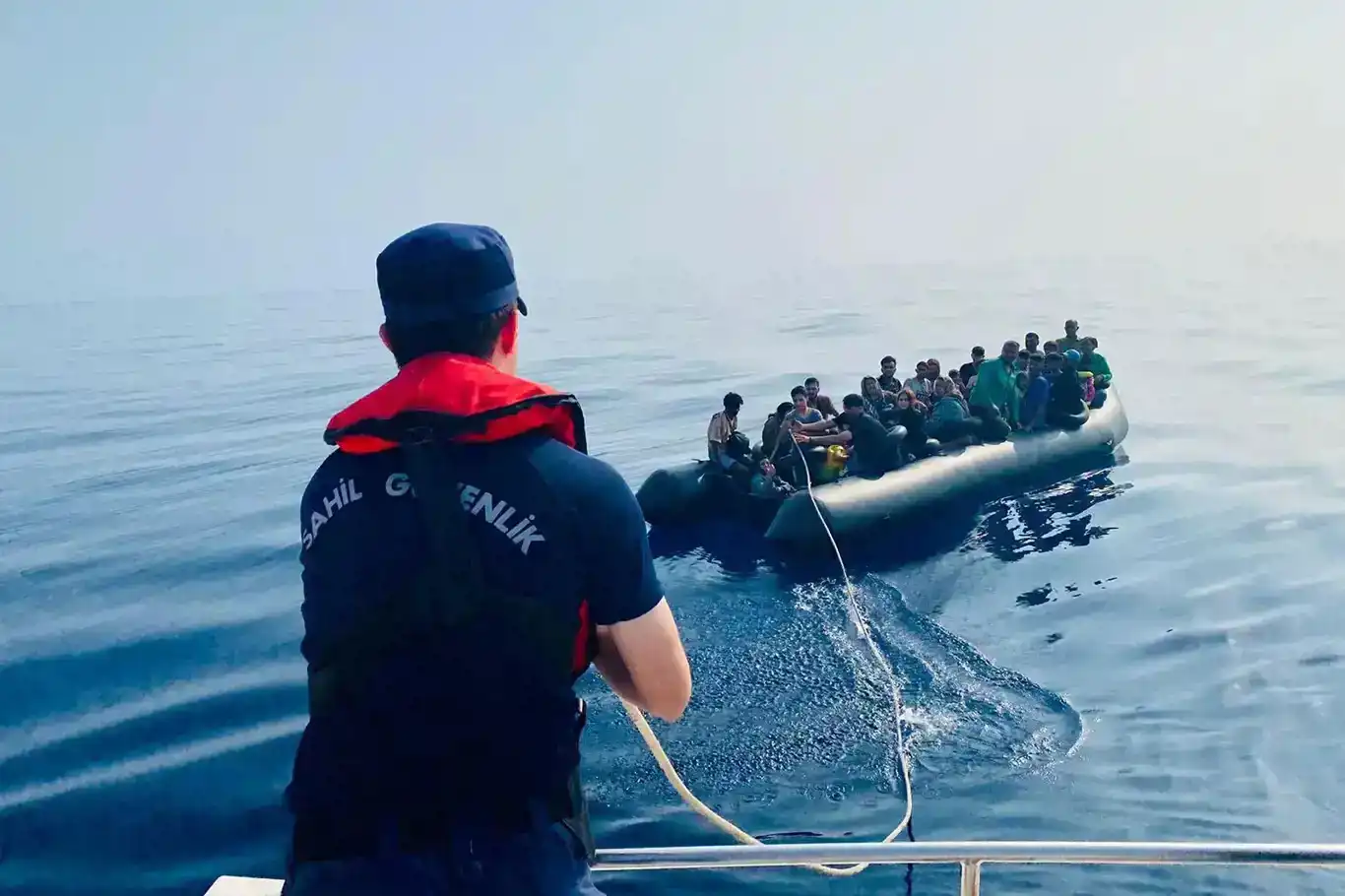 Muğla Dalaman açıklarında 17 düzensiz göçmen kurtarıldı Muğla Dalaman açıklarında 17 düzensiz göçmen kurtarıldı
