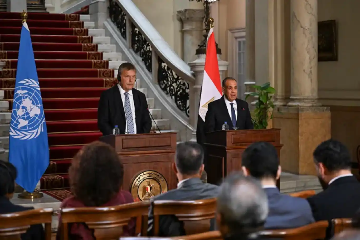 مصر: وصف تهجير الفلسطينيين بأنه طوعي هراء وغزة تشهد مجاعة مكتملة الأركان من صنع إسرائيل مصر: وصف تهجير الفلسطينيين بأنه طوعي هراء وغزة تشهد مجاعة مكتملة الأركان من صنع إسرائيل