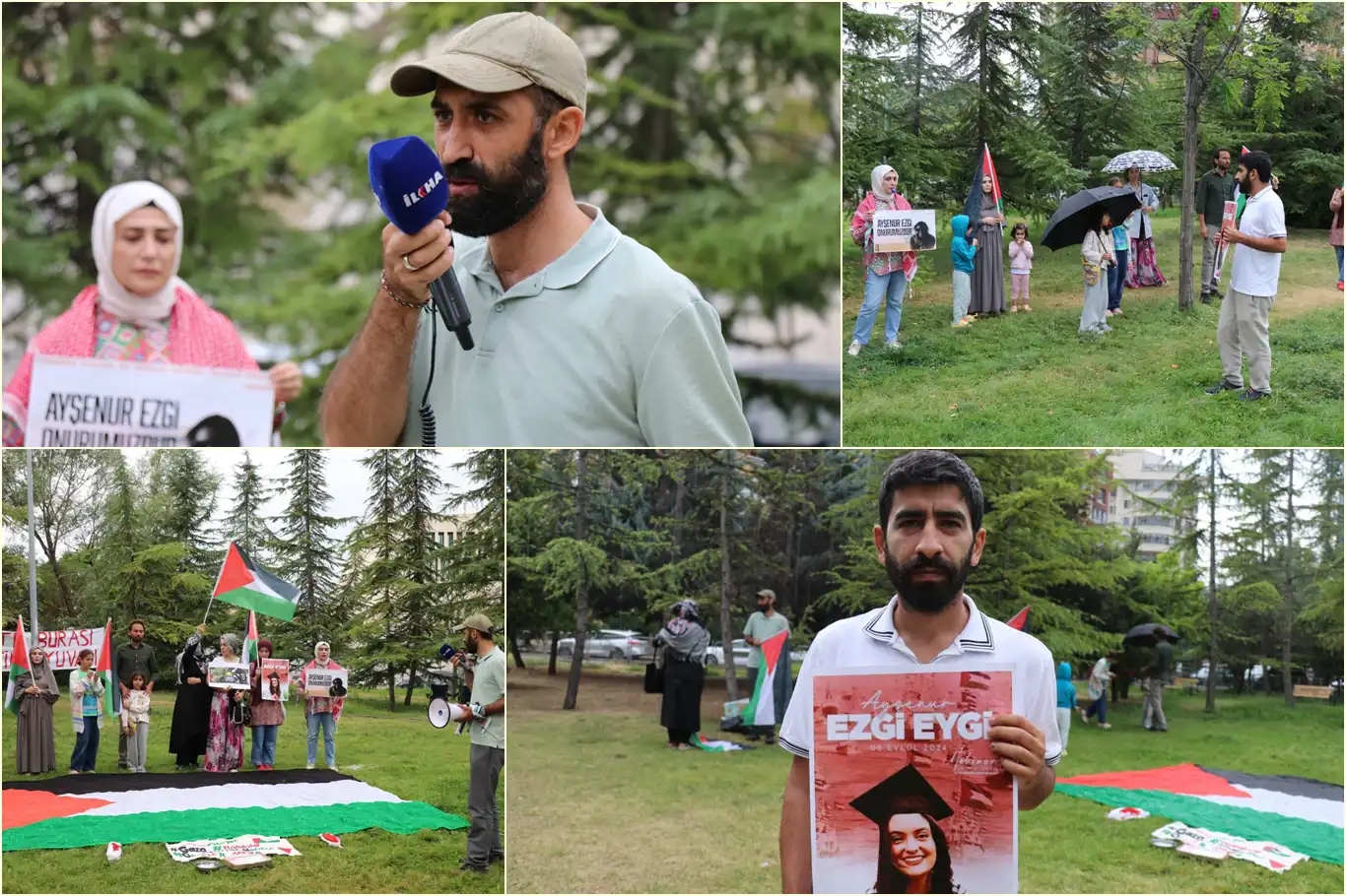 ABD Büyükelçiliği önündeki Gazze nöbeti 17. günde de devam ediyor ABD Büyükelçiliği önündeki Gazze nöbeti 17. günde de devam ediyor