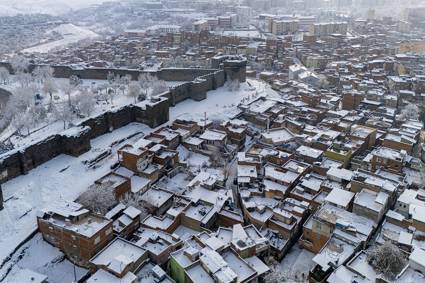 Meteorolojiden Diyarbakır için kuvvetli kar yağışı uyarısı