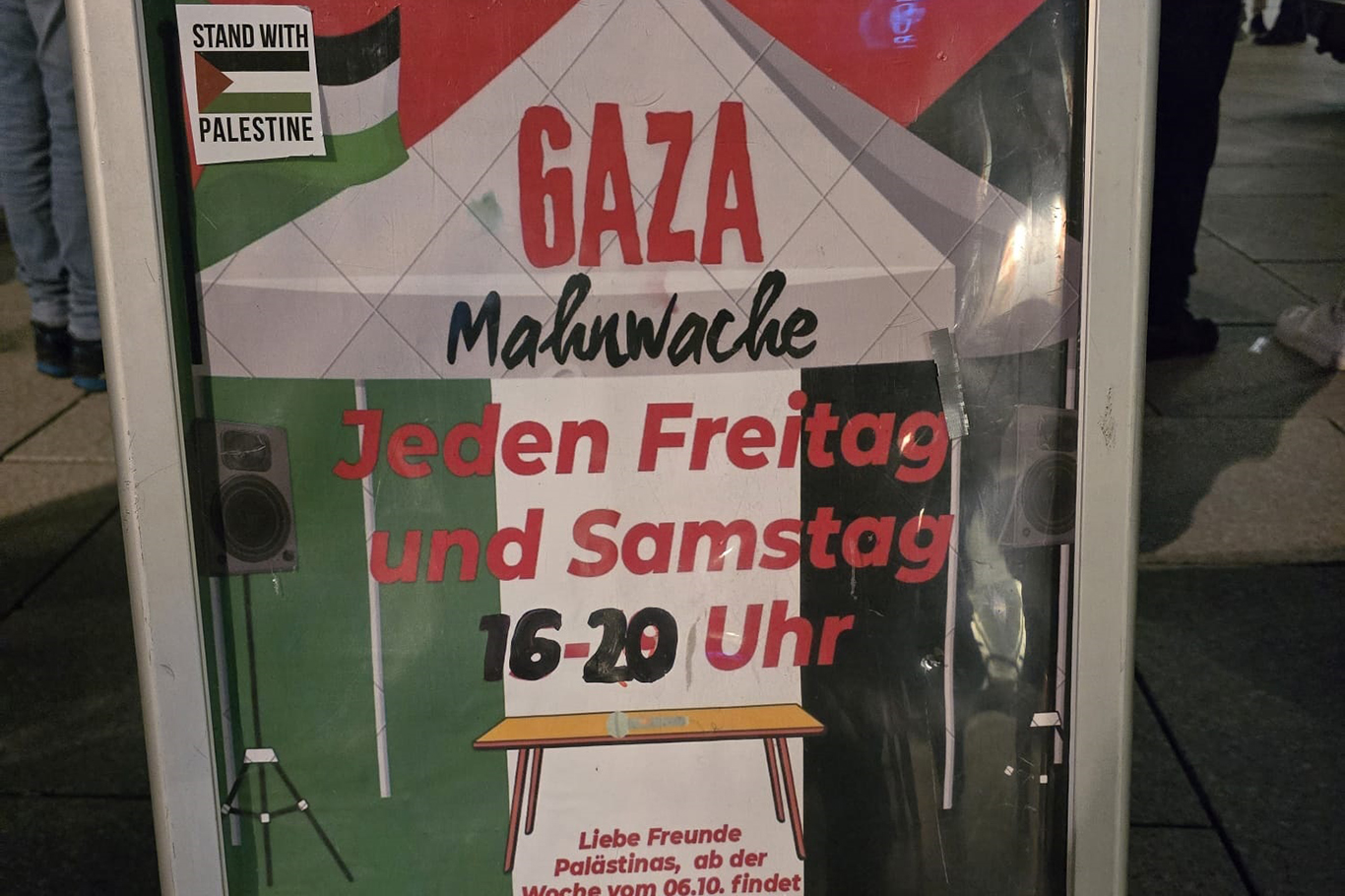 Frankfurt’ta Filistin için protesto: Siyonist rejimin ateşkes ve anlaşmalara uymamasına tepki