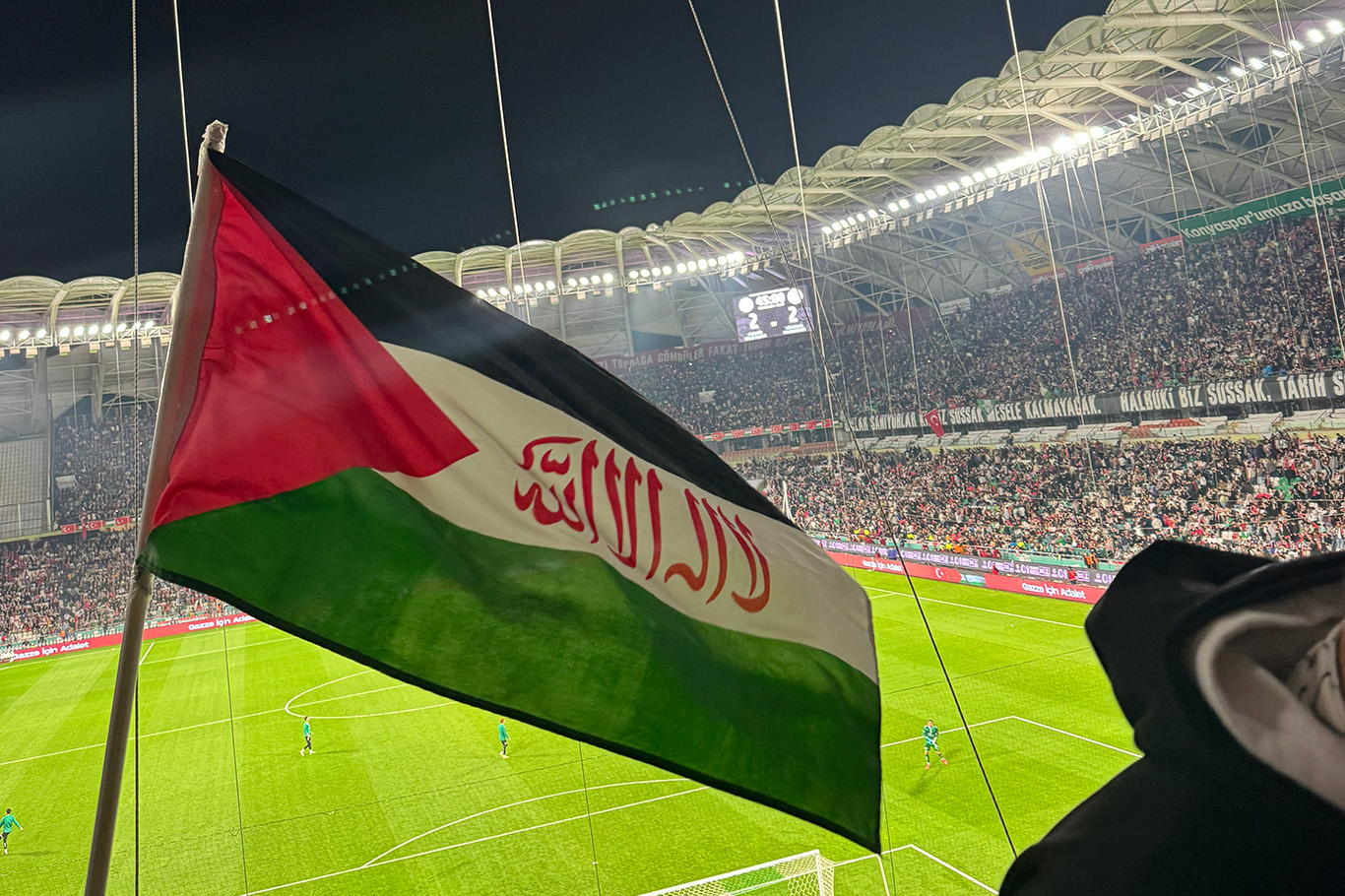 Konya’da Filistin dayanışması: Konyaspor-Filistin maçında 89.59’da anlamlı duruş