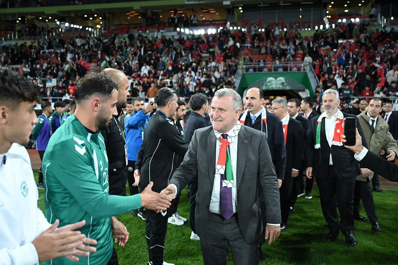 Konya’da Filistin dayanışması: Konyaspor-Filistin maçında 89.59’da anlamlı duruş