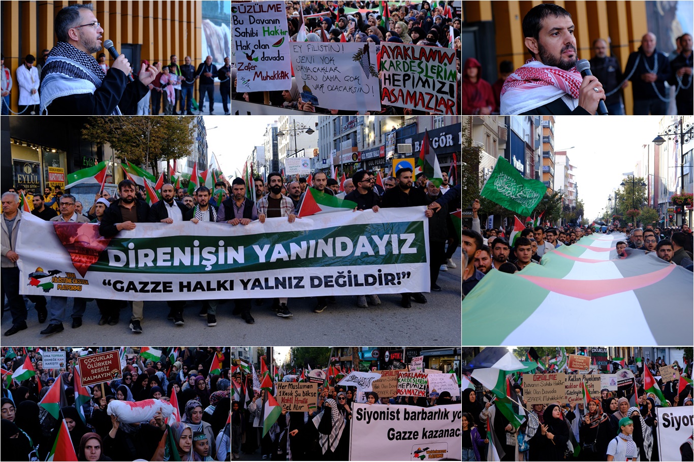 Vanlılar Aksa Tufanı'nın 3'üncü yıldönümünde Gazze için meydanlardaydı